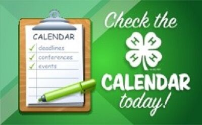 4H Calendar 4-H